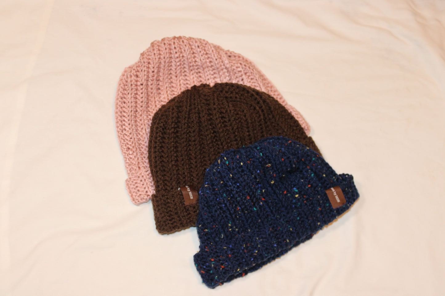 Blush pink beanie