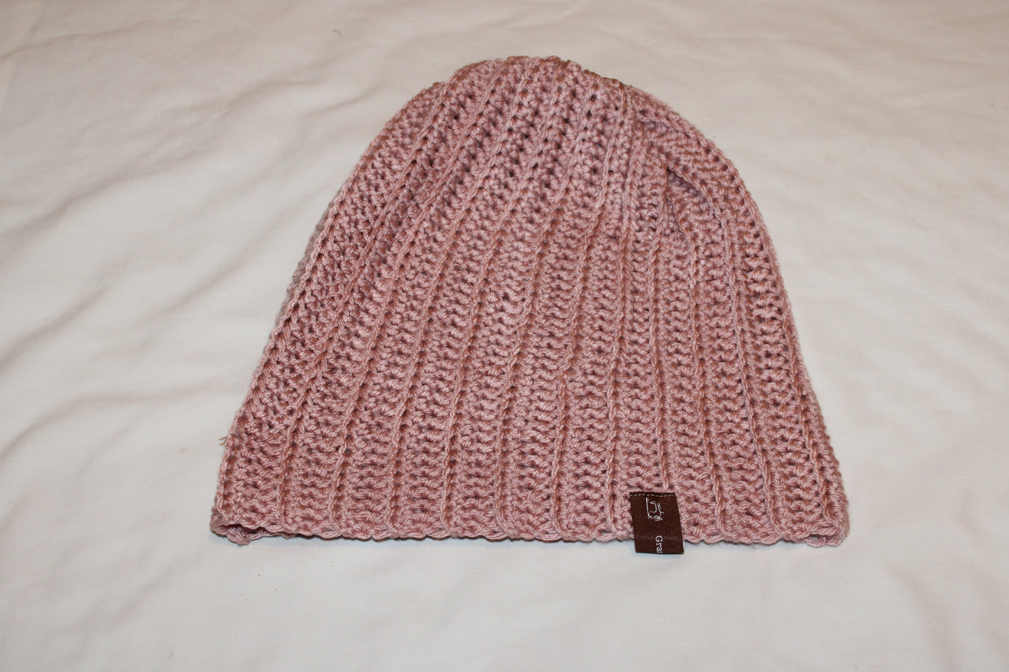 Blush pink beanie