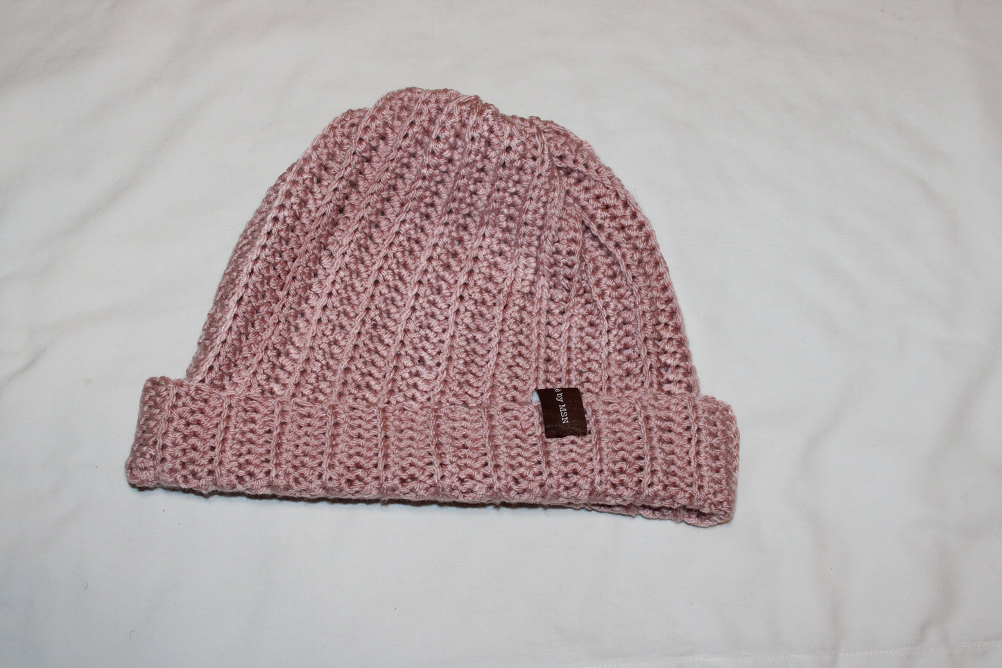 Blush pink beanie