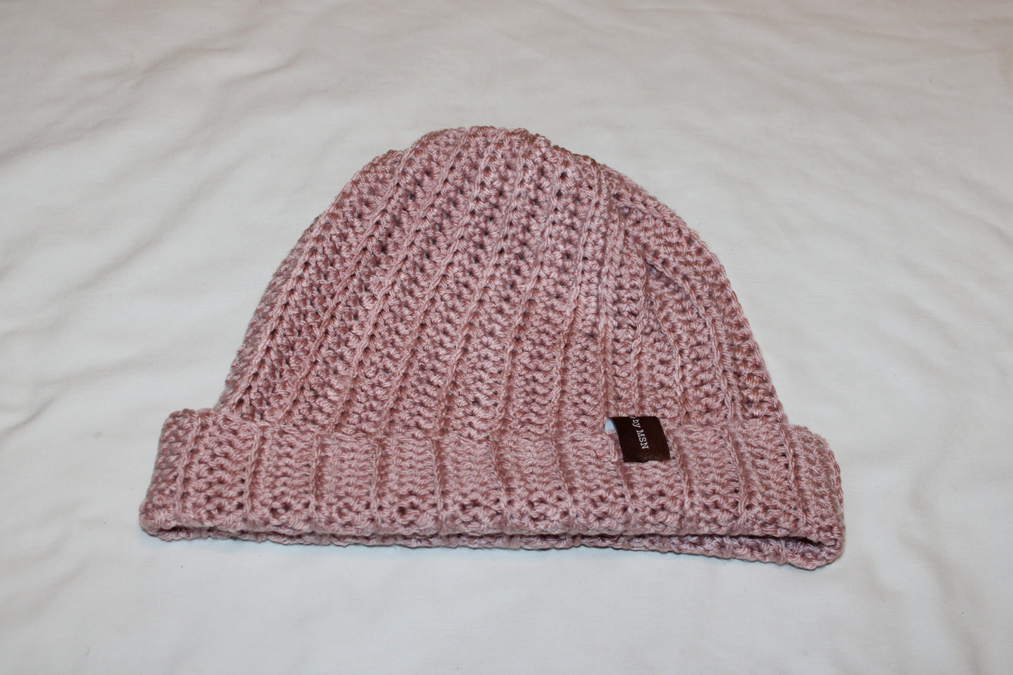 Blush pink beanie