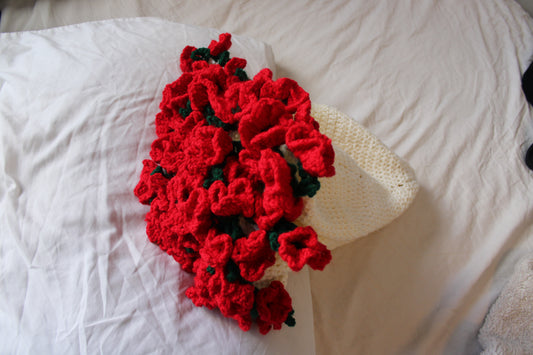 Hydrangea crochet flower bouquet