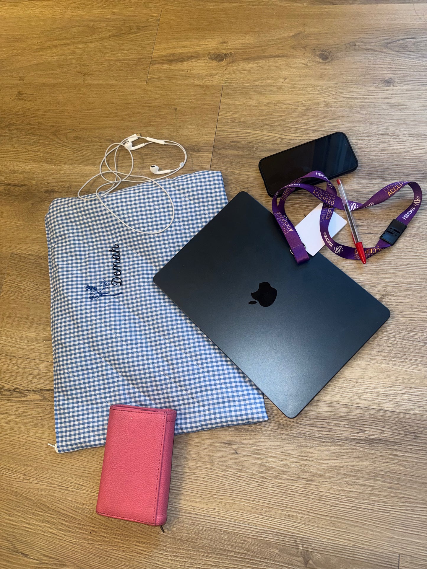Gingham computer case